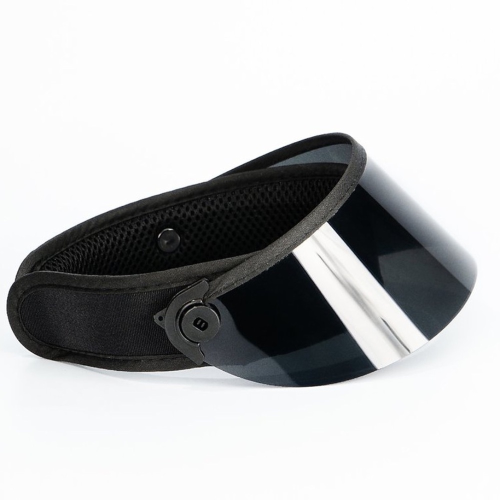 Sleek Black Visor Hat